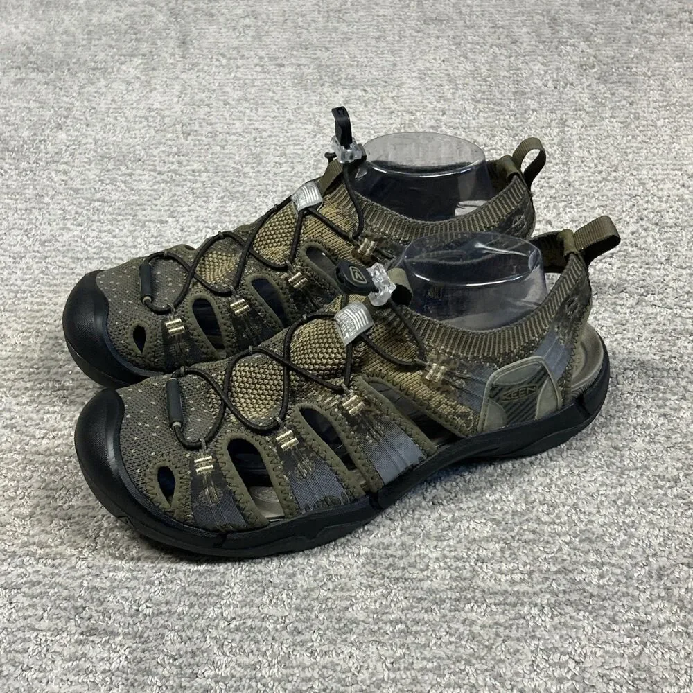 Keen EvoFit One Waterproof Sport Sandals Mens 11 Olive Green Bronze Cord USA